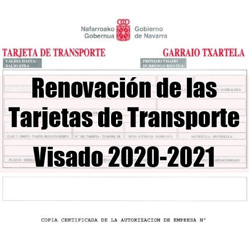 Renovación de la tarjeta de transporte – Visado 2020