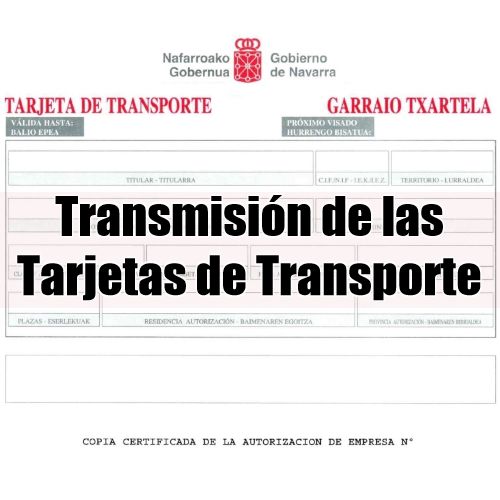 Transmisión de la tarjeta de transporte
